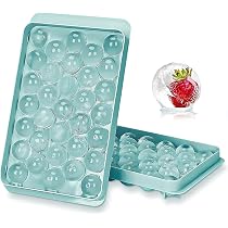 2x Silikon-Eiswürfelformen Mit Deckel – Stapelbar, BPA-frei, Lebensmittelecht, Leicht Zu Entnehmen, In Blau & Grün