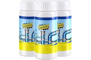GENERISCH 3 Stück Rohrreiniger Extrem Stark Hochwirksamer Aktivschaum Verstopfungen beseitigen Und Gerüche Entfernen Wild Sink Und Drain Cleaner Für Küche, Bad, Toilette (3PCS)