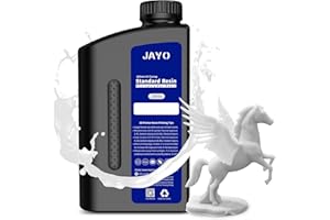 JAYO Resina per Stampante 3D Bianca 1000g, Resina Rapida UV 405nm per Stampante 3D 2K 4K 6K 8K LCD/DLP/SLA, Materiali di Stampa 3D in Resina Liquida Fotopolimerica Standard