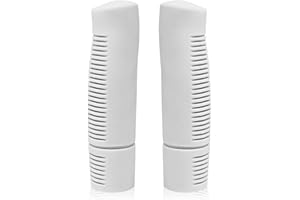 IBK Coppia manopole Bici City Olanda Classiche Marrone Cuoio Bianche Panna Bicicletta Impugnatura Manubrio Antiscivolo Manico Bike Graziella Grip Unisex