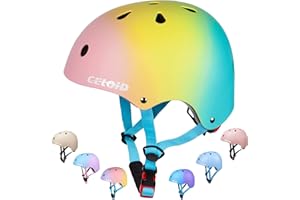CELOID Kinder Fahrradhelm, Kleinkind Skateboard Helme für Alter 3-5-8-10-16 Jahre Jungen Mädchen, verstellbare Multi-Sport Fahrrad Skateboarding Fußball Roller Skating Roller