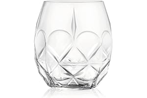 RCR Cristalleria Italiana S.p.a. Ligne Alkemist | Verres à Eau en Verre Modernes Set de 6 Verres en Cristal de 38 Cl