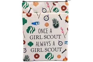BAUNA Housse de livre de scout pour fille - Cadeau de scout - Cadeau de scout - Cadeau de scout - Cadeau de scout - Cadeau de camping - Pochette à fermeture éclair - Cadeau pour filles (Scout BM)
