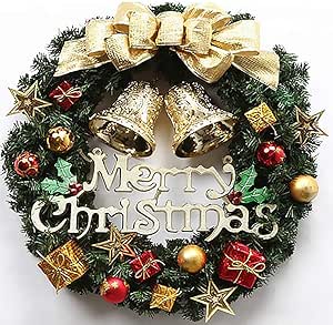 Amazon De Verloco Weihnachts Girlande Kunstlicher Kranz Turkranz Girlande Dekokranz Wandkranz Kranze Weihnachtskranz Hangend Weihnachtsdekoration Fur Tur Outdoor Weihnachts Parties Feste 30cm Mit 1 Geschenk