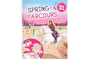Depesche 10901 Miss Melody – Livre de coloriage avec Pages de Loisirs créatifs – Créez Vos Parcours de Printemps – env. 24,5 x 20 x 1,5 cm