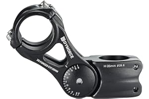 Dymoece Bike Stem 0-70 Degree 31.8mm Bicycle Stem Extender Riser Adjustable for MTB Mountain Bike Road Bike BMX 90mm 110mm 145mm