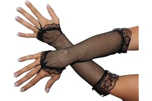 Foxxeo Sexy Netzhandschuhe für Damen in schwarz oder weiss