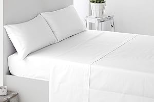 Miracle Home. Fundas de almohada, 2 unidades, 70 x 50. Cama 135, Blanco