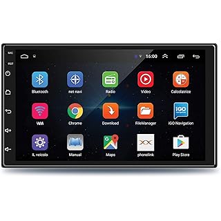 GoMechanic Premium 7 Inch Full HD 1080 Touch Screen Android 9.1, Ultra IPS Display, Car Multimedia Player with 1GB RAM/16GB R