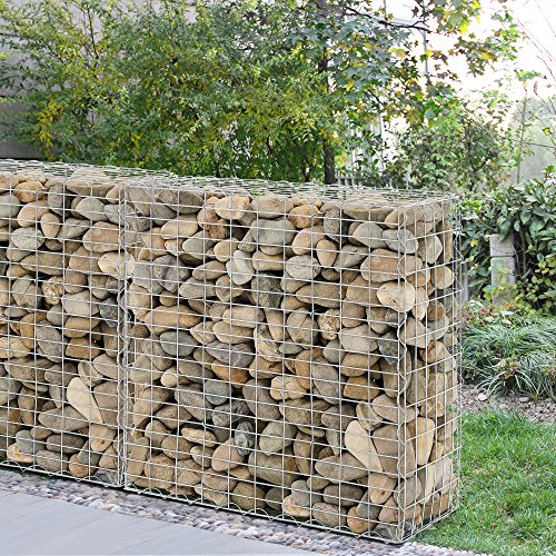 [pro.tec] 1x Gabione (100 x 100 x 30 cm) Steingabione / Steinmauer / Steinwand / Spalier / - 2