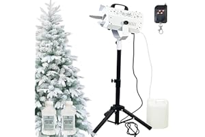 LANGXUN 1500W Snow Machine with Manual & Wireless Remote Control | Large Output Snowmaking Machine for Indoor & Outdoors | Adjustable Snowflake Size | Perfect for Christmas, Weddings, and Parties