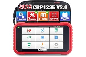LAUNCH Valise Diagnostic Auto CRP123E V2.0 Elite 4 Système ABS SRS Transmission Moteur 7 Réinitialisation Huile/SAS/Frein/BMS/DPF Purge de l'ABS, Adaptation de l'accélérateur aggiornamento a Vita