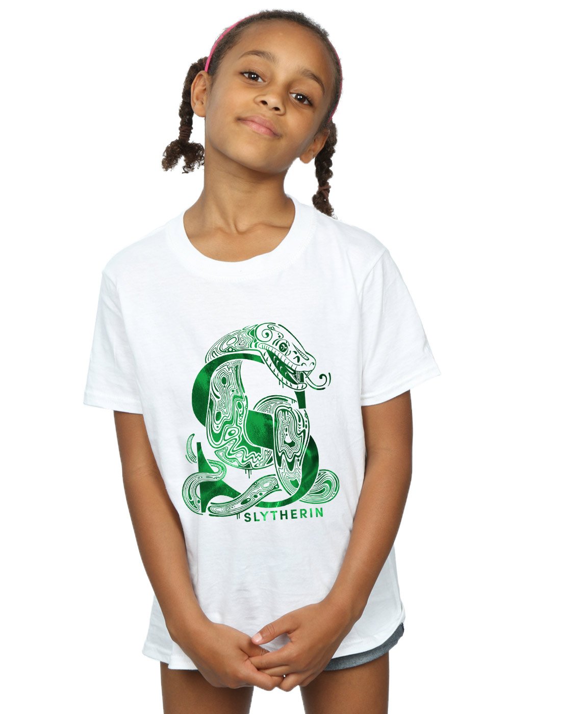 Harry-Potter-Mdchen-Slytherin-Snake-T-Shirt
