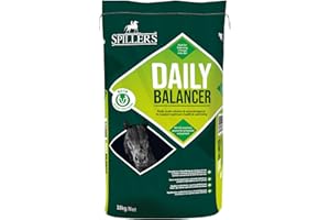 SPILLERS Daily Balancer Horse Feed 15KG, Mint & Rosemary – Contains Vitamins, Minerals and Biotin – Provides Balanced Diet for Horses and Ponies – No Added Iron – Supports Hoof Health