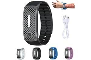 PNEDEODM 2 Stück Matteo Ultraschall-Körperform-Armband, UltraSonic LymphDrainage Slimfit-Armband, Magnetarmband für alle Männer und Frauen (Schwarz)