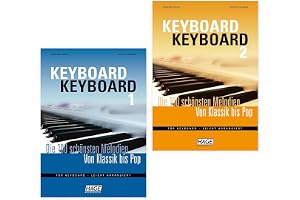 Keyboard Keyboard 1 und 2: (Starterset) - leicht arrangiert - Band 1 und Band 2 - ISBN: 9783930159635, 9783866261150 - Piano-Bleistift - Notenklammer