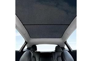 ThinsGo Tesla Sunroof Sunshade cover Blocks UV Rays Skylight Sun UV Protection f 2021 2022 2023-2 PCS (Model Y)