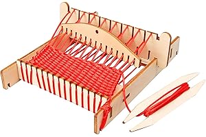 LIANCHEN NOMEY Kit de Métier à Tisser pour Adultes Débutants Métier à Tisser en Bois Petit Métier à Tisser en Bois Loisir Créatif Convient aux Enfants et aux Adultes Tapisserie Foulard Sous-Verre Sacs Tricotés