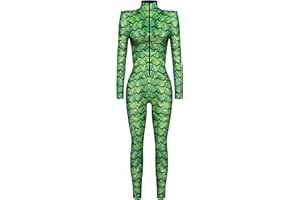 Ocean Plus Damen Halloween Skelett Digitaldruck Overall Schmal Geschnittene Langärmlige Einteilige Strumpfhose Jumpsuit