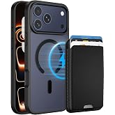 PSR Aksesuar iPhone 17 Pro Max Uyumlu M-Safe Kablosuz Şarj Destekli Mat Kılıf + MagSafe Kartlıklı C&uuml;zdan - Tam Koruma Seti (S