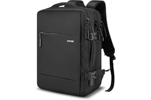 HOMIEE podróżny plecak biznesowy, rozszerzalny - od 16 cm do 29 cm, plecak bagażowy, separacja na suche i mokre przedmioty, pojemność 40 l, jako bagaż podręczny na pokładzie samolotu