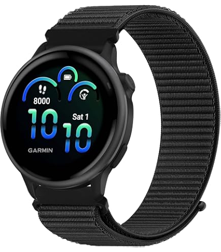 YLK Nylon Armband Mit Magnetverschluss – Für Garmin Forerunner 55/165/245/645, Verstellbar