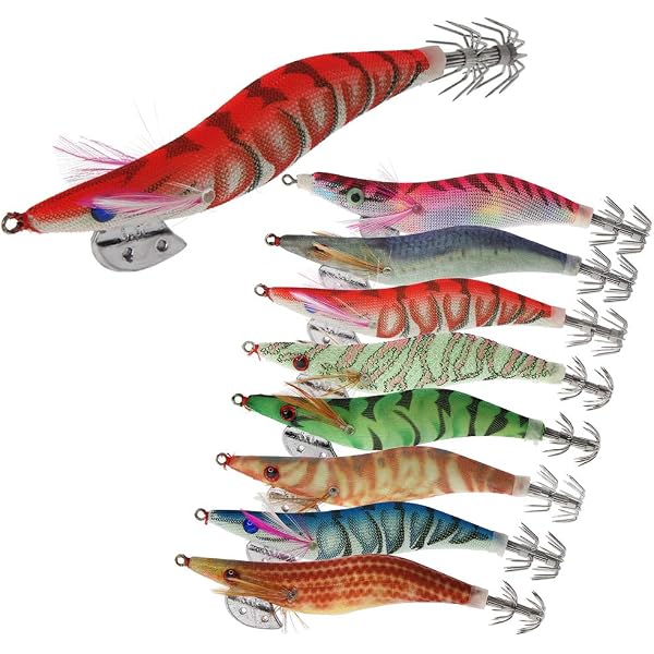 Leurre Artificiel Crevette | Kit de 4 Leurres Crevettes avec Hameçon - 6 cm Appât à Immersion Lente pour Pêche en Extérieur Accessoires
