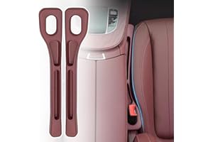 OAKENCREST 2 Car Seat Gap Filler Universale, Riempitivo per Fessure del Sedile Anteriore Dell'Auto, Organizer per Spazio Auto, Riempimento del Divario del Sedile Striscia a Prova di Perdite (Borgogna)