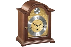 Hermle Traditional Bracket Style Westminster Chime Mantel Clock in Walnut 22511-030340