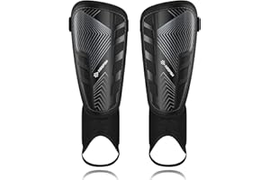 ‎AIRSFISH Schienbeinschoner Kinder Fussball Zertifizierte Airsfish Schienbeinschoner für Fußball mit Knöchelschutz,Verstellbaren Riemen,Fußballausrüstung für Jungen und Mädchen Hochfeste Schienbeinschoner