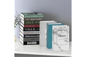 YUJUVI Libri Decorativi per Arredamento Finti Decorativi Design 12 PCS Moderno Decorazioni libri per Libreria per la Decorazione Domestica Libreria Tavolino da caffè Scaffali (12 Pz Set Libri C)
