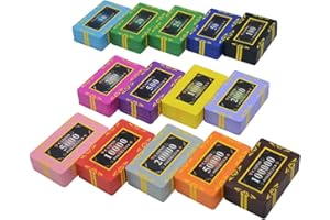 HanPiaoLiang 25-teilige Casino-Chips, 29 Gramm Poker-Chips Casino-Spiele Clay Texas Holdem Blackjack Poker-Chips Mit Werten $ 1- $ 50000 Selektierbar(Size:25pcs $20)