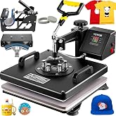 VEVOR 5 in 1 New T-Shirt Sublimation Machine 15 X 15 in Digital Heat Transfer Press, Heat Press Machine, Heat Transfer Machin