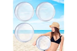 ONRAGT Wasserball Aufblasbar Transparent, 3 Stück 16-Zoll Aufblasbarer Ball, Schwimmball Transparente Wasserbälle, Beach Ball für Sommer Strand Schwimmbad im Freien Partyzubehör