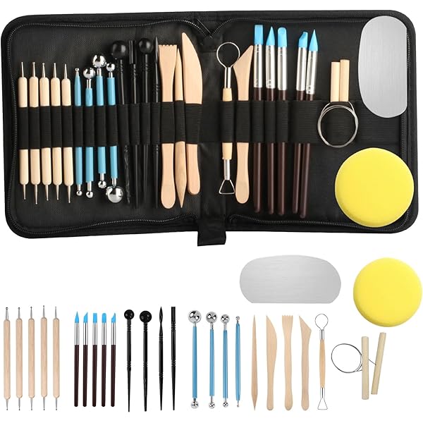 Kit Ceramica Fai Da Te 10 Strumenti Per Modellare Fondente E Argilla