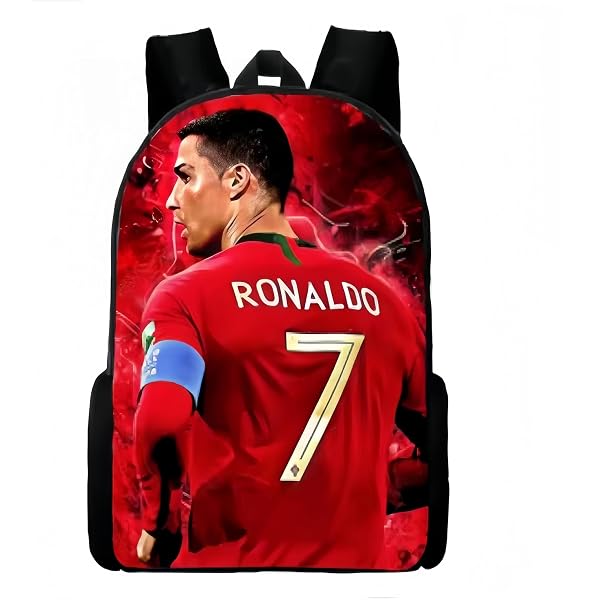 CHENGLI Fußball-Rucksack Wasserdicht – 40x30x13 Cm, Cartoon-Design, Großes Fassungsvermögen Für Schule & Reisen