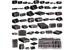 ANBOO 52 Pcs Outils de Coupe Cuir Kit, Emporte Piece Cuir, Poinçon à Main Découpeur Bricolage pour Maroquinerie Artisanat DIY