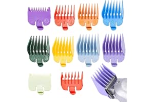 LUBARION 10-Piece Hair Clipper Guards Set Compatible with Wahl Trimmers, 1.5mm-25mm