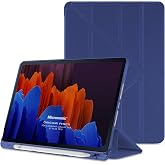 Microsonic Samsung Galaxy Tab S10 FE Plus i&ccedil;in Kılıf Origami Pencil Lacivert [Galaxy Tab S10 FE Plus X620 ile Uyumlu Kılıf - 