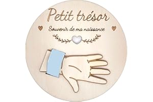 Ernestine - Porta braccialetto per nascita personalizzata con nome e data - Supporto per braccialetto per bambini o ragazza - idea regalo nascita - decorazione per bambini - souvenir per bambini, 150