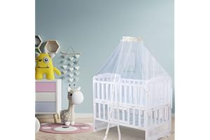 Yuehuamech Moustiquaire pour lit de bébé - Moustiquaire pour plafond - Moustiquaire en maille - Pour garder votre bébé loin des moustiques 1156205/120260AM95US698 Bord Jaune 60x450cm