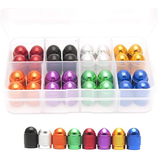 20 Pezzi Di Tappi Per Valvole Pneumatici Per Auto, Antipolvere, In - Foto 12