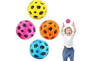 LXWINNER 4 Pezzi Bouncing Balls,Palla Lunare Rimbalzante,Palline Rimbalzanti per Bambini,Palla Space,Super High Bounciest Palline Rimbalzanti per Bambini, per atleti, bambini e animale domestico (4 Pezzi)