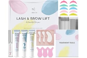 PERMANIA Kit Rehaussement de Cils, Kit de Permanente de Cils et Lamination de Sourcils, Sûrs et Efficaces Salon Résultats, Formule Douce | Débutants Amical, Durée Jusqu'à 4 Semaines