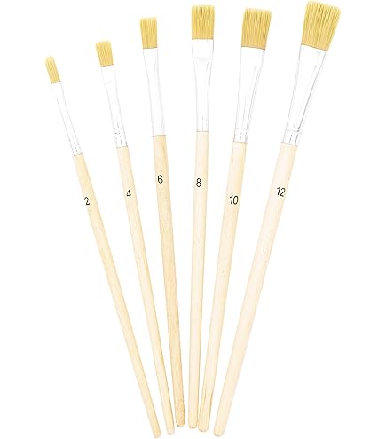 Elan Premium ronde penselenset, 8 stuks synthetische penselen, kunstenaar ronde penselenset, penselen met lange steel voor olieverfschilderij