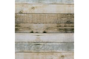 ORYX Mantel Hule Redondo Tablones Madera Impermeable Antimanchas PVC Ø 140 cm. Uso Interior y Exterior