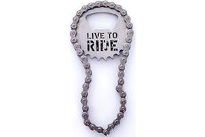 BOXER GIFTS Boxer BO1202 Gifts Ouvre-Bouteille en Chaîne de Vélo | Acier Inoxydable Argenté | Cadeau Amusant pour Les Cyclistes, Metal, Silver, 12,5x5,5x1 cm