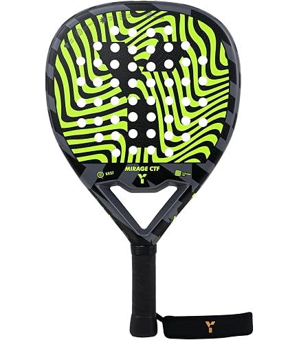 Y 1 Padel Arlo Schläger – Carbon & Fiberglas, 360–370 G, 38 Mm, Für Fortgeschrittene Spieler