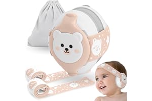 BELLEBEBE - Casque Anti Bruit Bébé - 0-36 Mois - Hypoallergénique et Sans BPA - Certifié EN352-1, RoHS, CPC - Casque Avion Bebe - Bandeau Ajustable