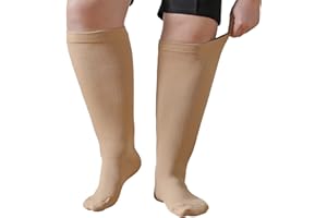 PUTUO Damskie i Męskie Skarpety Uciskowe do Sportu, Biegania, Lotu, Podróży, Jazdy na Rowerze